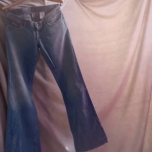 Lucky Brand Lil Maggie dungaree 100% cotton blue jeans